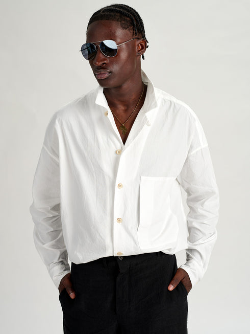 Forme d'Expression Painter Button-Up Shirt white